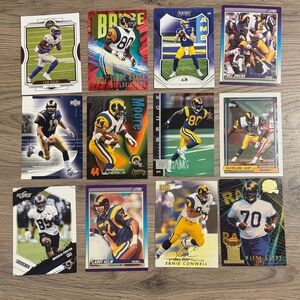 Lot of 12 Rams NFL Trading Cards